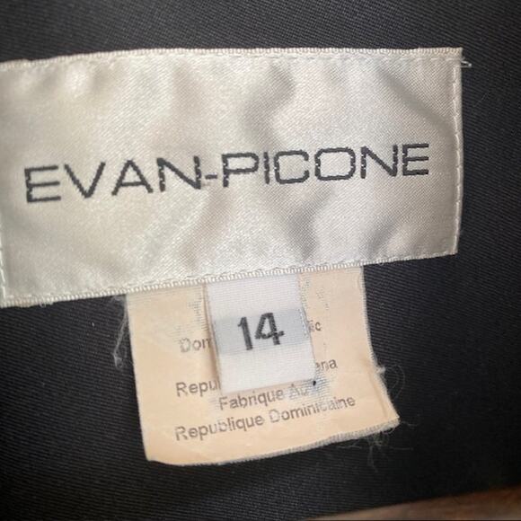 Evan Picone Black Full Zip Lightweight Jacket - Size 14 - Picture 5 of 5